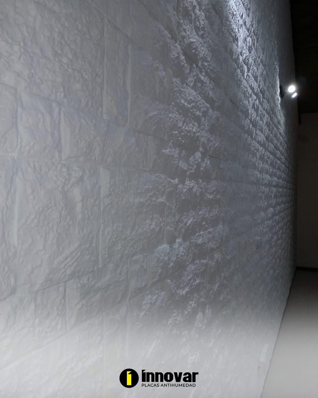 Pared con textura tipo piedra rústica